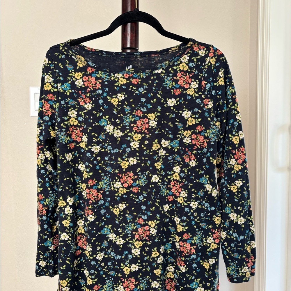J. Jill Multicolor Floral Print Tunic